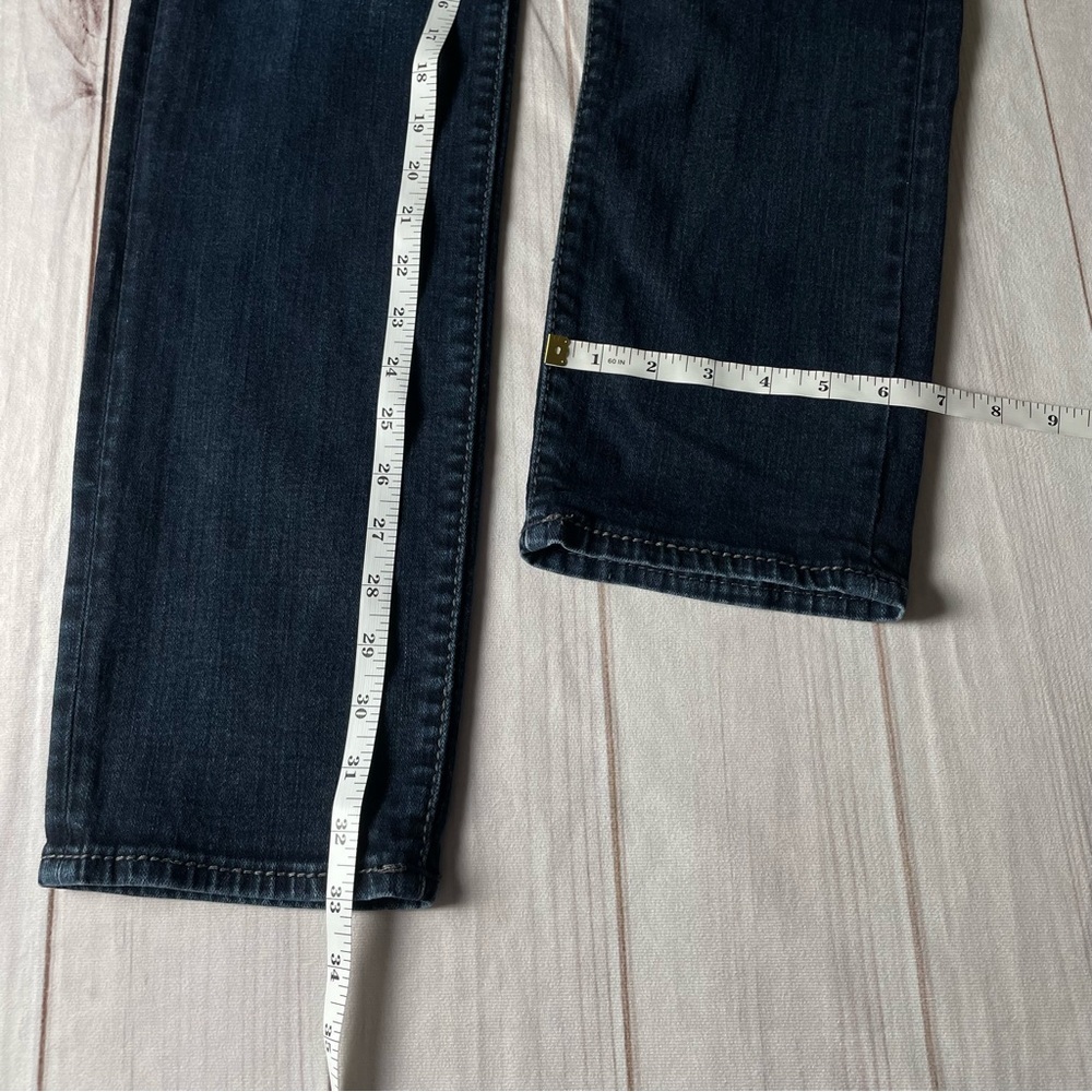 True Religion Relaxed Skinny Rocco Jeans Men’s 32 Blue Dark Wash Grunge Distress - Picture 14 of 16